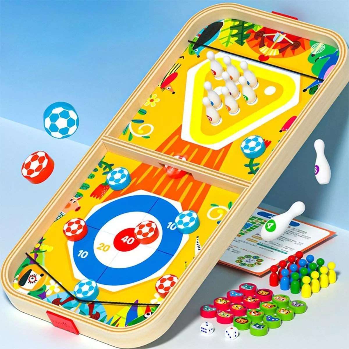 Jeu en Bois 5-en-1